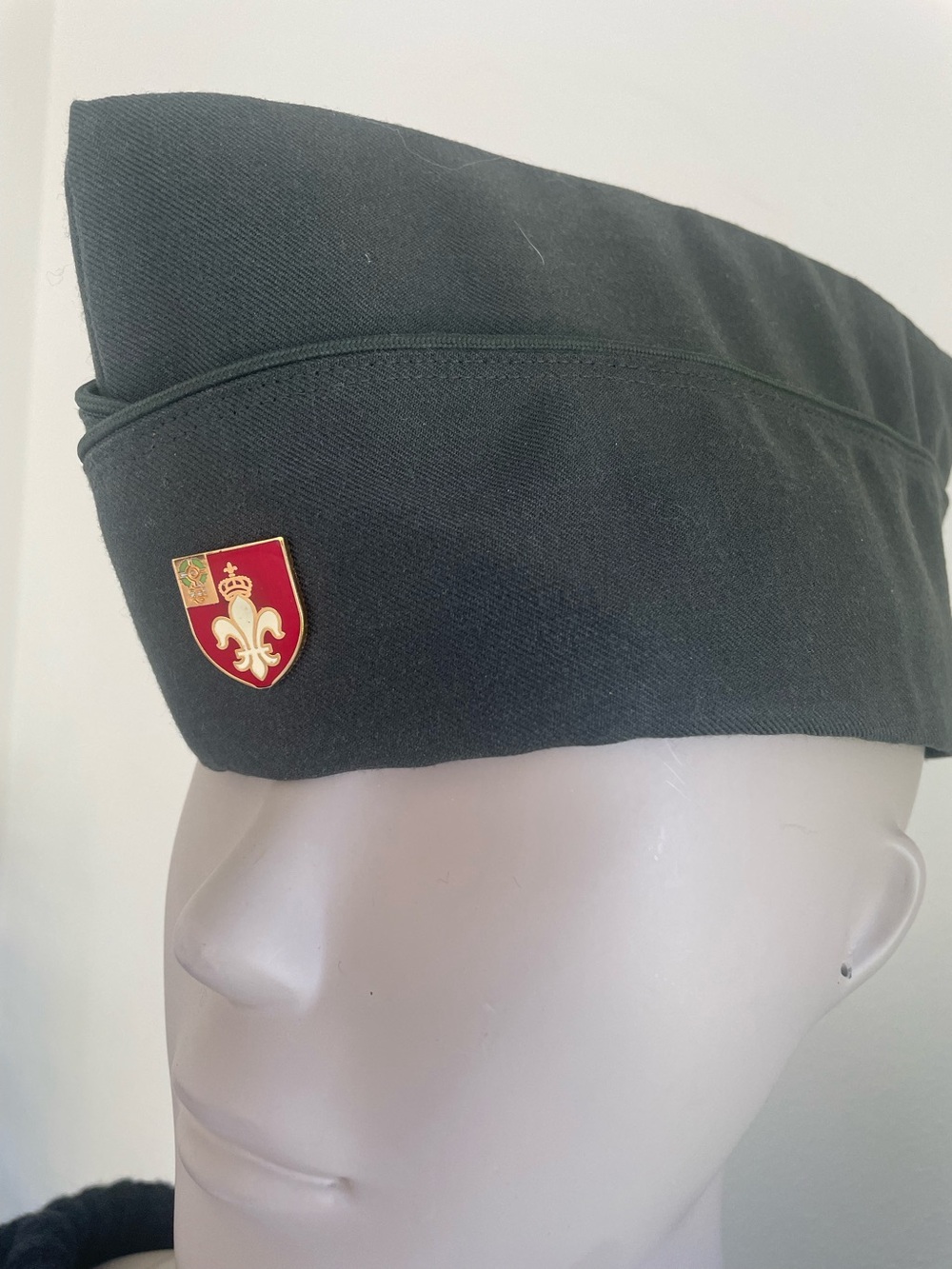 US Army Men’s Garrison Cap with 12th Field Artillery Pin Vintage